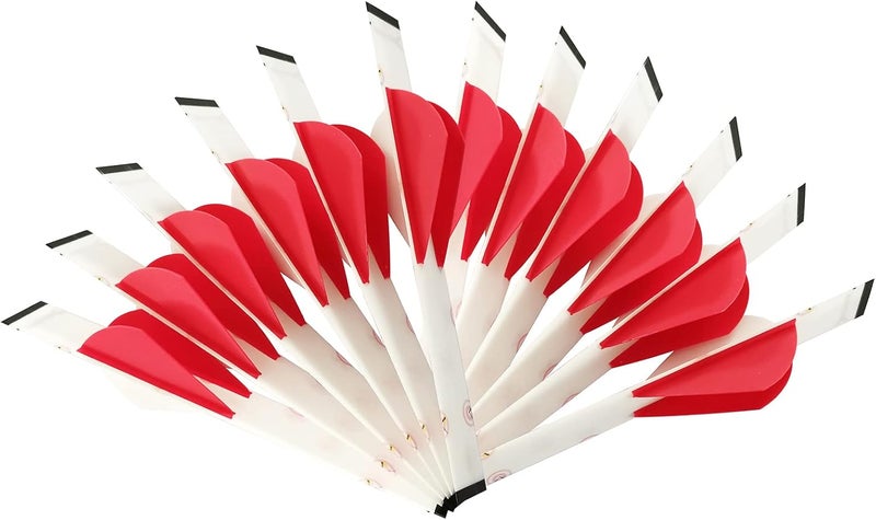LEANPRO Store 12-Pack Shrink Fletch with 2 Inch Vanes, Stretch Arrow Wraps Universal Fit for Arrows and Bolts, DIY Archery Fletching Tool - Image 2